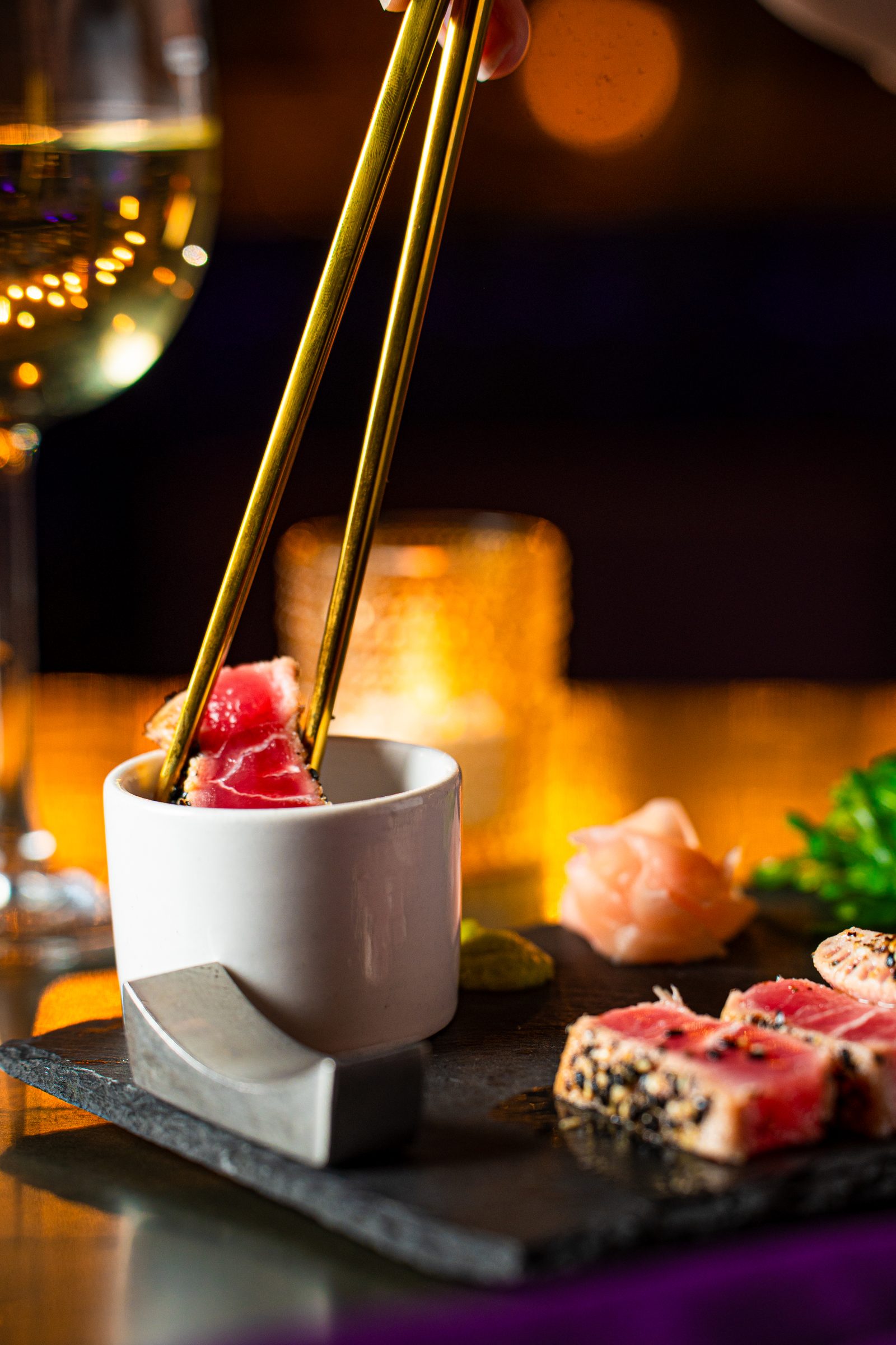 Seared tuna small plate